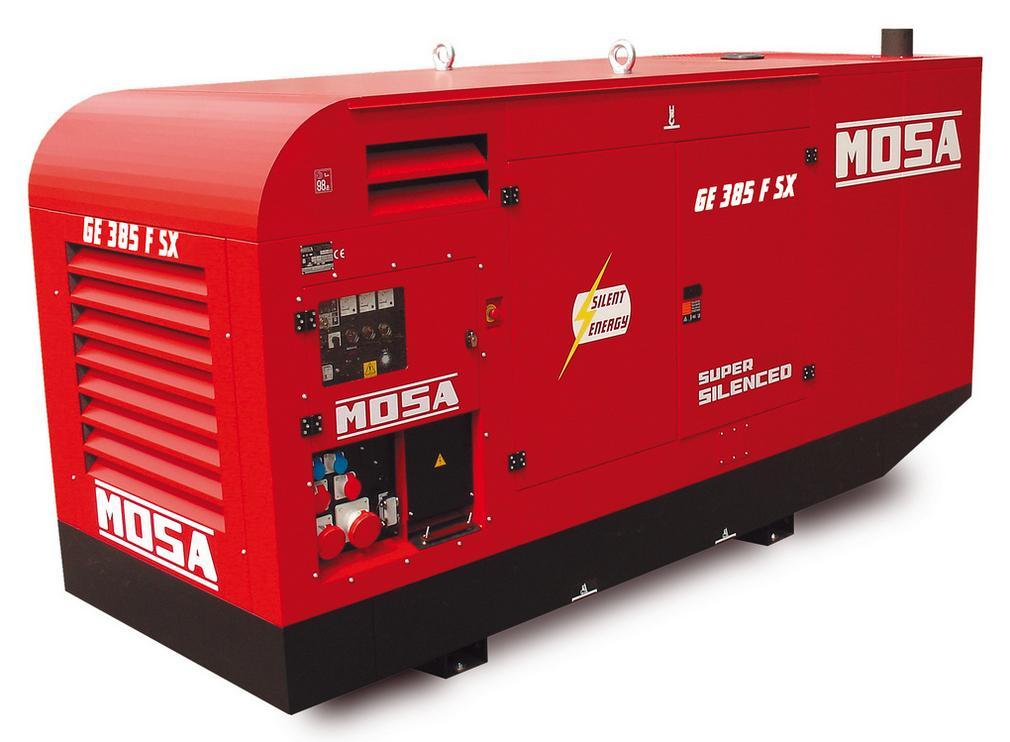 GE-385-FSX GE385 FSX 308 кВт сверхтихий дизельгенератор МOSA (Италия)
